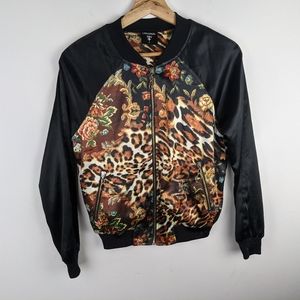 Original Sin Leopard Print Zip Up Size 6